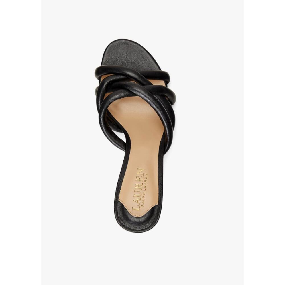 LAUREN RALPH LAUREN Liliana Sandals Black Size 9.5 NEW - Picture 2 of 9